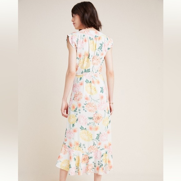 Yumi Kim Weekender Ivory Santorini Hydrangea Wrap Dress - Small - Picture 3 of 10